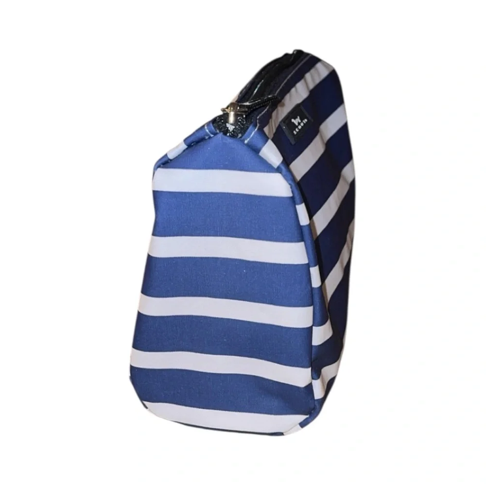 Scout Packin'‎ Heat Nantucket Navy Stripe Toiletry Makeup Cosmetic Bag